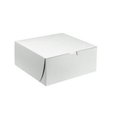 Quality Carton & Converting Quality Carton & Converting 6106 CPC 10 x 10 x 5 L-C Bakery Box - Case of 100 6106  CPC